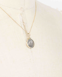 14k Gold Genuine Ancient Greek Coin Necklace (Athena/Owl; 302-280 B.C.)