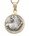 14k Gold Genuine Ancient Greek Coin Necklace (Cherronesos Lion; 357-320 B.C.)