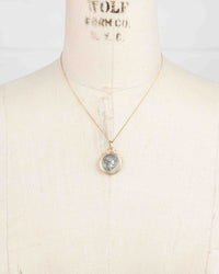 14k Gold Genuine Ancient Roman Coin Necklace (Flora; 57 B.C.)