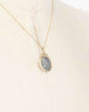14k Gold Genuine Ancient Roman Coin Necklace (Flora; 57 B.C.)