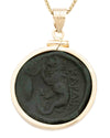 14k Gold Genuine Ancient Greek Coin Necklace (Persephone; 350-309 B.C.)
