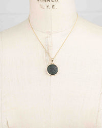 14k Gold Genuine Ancient Greek Coin Necklace (Persephone; 350-309 B.C.)