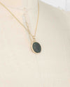 14k Gold Genuine Ancient Greek Coin Necklace (Persephone; 350-309 B.C.)