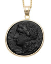 14k Genuine Ancient Greek Coin Necklace (Persephone; 317-289 B.C.)