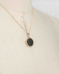 14k Gold Genuine Ancient Greek Coin Necklace (Tanit; 400-350 B.C.)