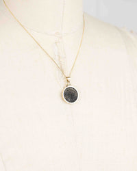 14k Genuine Ancient Greek Coin Necklace (Artemis Bee; 1st Century A.D.)