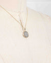 14k Gold Genuine Ancient Roman Coin Necklace (Trajan; 114-116 A.D.)
