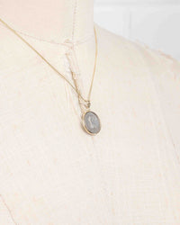 14k Gold Genuine Ancient Roman Coin Necklace (Trajan; 114-116 A.D.)