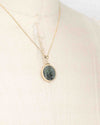 14k Gold Genuine Ancient Roman Coin Necklace (Constantine the Great 306-337 A.D.)