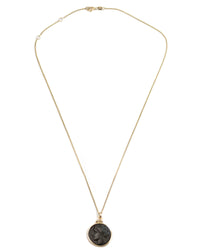 14k Gold Genuine Ancient Greek Coin Necklace (Persephone; 275-215 B.C.)