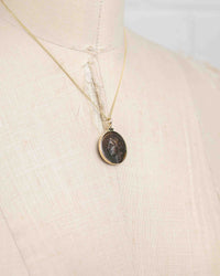 14k Gold Genuine Ancient Greek Coin Necklace (Persephone; 317-289 B.C.)