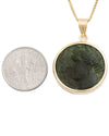 14k Gold Genuine Ancient Greek Coin Necklace (Persephone; 275-215 B.C.)