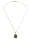 14k Gold Genuine Ancient Greek Coin Necklace (Poseidon; 275-215 B.C.)