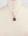 14k Gold Genuine Ancient Greek Coin Necklace (Poseidon; 275-215 B.C.)