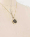 14k Gold Genuine Ancient Greek Coin Necklace (Poseidon; 275-215 B.C.)