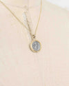 14k Gold Genuine Ancient Roman Coin Necklace (Marcus Aurelius; 161-180 A.D.)