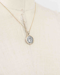 14k Gold Genuine Ancient Roman Coin Necklace (Marcus Aurelius; 161-180 A.D.)