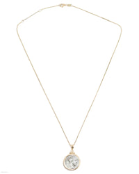 14k Gold Genuine Ancient Roman Coin Necklace (Marcus Aurelius; 161-180 A.D.)