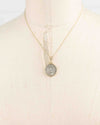 14k Gold Genuine Ancient Coin of the Crusades Necklace (Achaea; 1289-1297 A.D.)