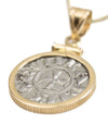 14k Gold Genuine Ancient Coin of the Crusades Necklace (Jerusalem; 1160-1179 A.D.)