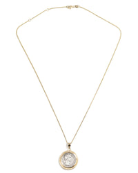 14k Gold Genuine Ancient Roman Coin Necklace (Augustus; 27 B.C.-14 A.D.)