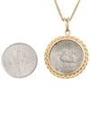 14k Gold Genuine Ancient Roman Coin Necklace (Bacchus/Pegasus; 90 B.C.)