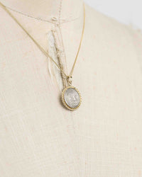 14k Gold Genuine Ancient Roman Coin Necklace (Bacchus/Pegasus; 90 B.C.)