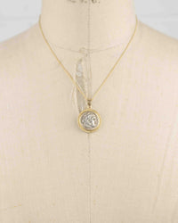 14k Gold Genuine Ancient Greek Coin Necklace (Alexander the Great; 336-323 B.C.)