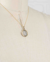 14k Gold Genuine Ancient Greek Coin Necklace (Alexander the Great; 336-323 B.C.)