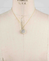 14k Gold Genuine Ancient Greek Coin Necklace (Artemis Bee; 202-150 B.C.)