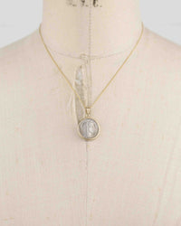 14k Gold Genuine Ancient Roman Coin Necklace (Concordia; 62 B.C.)