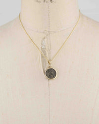 14k Gold Genuine Ancient Roman Coin Necklace (Constantine the Great; 306-337 A.D.)