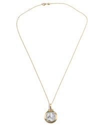 14k Gold Genuine Ancient Roman Coin Necklace (Diva Faustina; 141 A.D.)