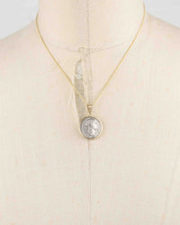 14k Gold Genuine Ancient Roman Coin Necklace (Pietas; 81 B.C.)