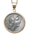 14k Gold Genuine Ancient Roman Coin Necklace (Bonus Eventus; 69 B.C.)