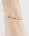 14k Yellow Gold 5 CTW Princess Cut Diamond Tennis Bracelet - 6.5 inches