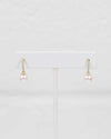 Freshwater Pearl & Diamond 10k Gold Hoop Earrings