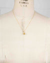 Diamond & Citrine 10k Drop Pendant Necklace