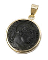 10k Gold Genuine Ancient Roman Coin Pendant (Constantine the Great; 328-329 A.D.)