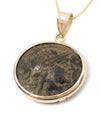 14k Gold Genuine Ancient Greek Coin Necklace (Athena/Owl; 200-133 B.C.)
