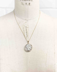 14k Gold Genuine Ancient Greek Coin Necklace (Athena Owl Tetradrachm; 454-404 B.C.)