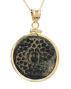 14k Gold Genuine Ancient Greek Coin Necklace (Medusa; 120-63 B.C.)