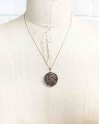 14k Gold Genuine Ancient Greek Coin Necklace (Borysthenes; 310-280 B.C.)