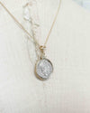 14k Gold Genuine Ancient Roman Coin Necklace (Antoninus Pius; 152-153 A.D.)