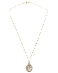 14k Gold Genuine Ancient Roman Coin Necklace (Bacchus/Pegasus; 90 B.C.)