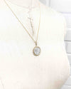 14k Gold Genuine Ancient Roman Coin Necklace (Marcus Aurelius; 168-169 A.D.)