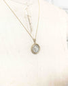 14k Gold Genuine Ancient Roman Coin Necklace (Marcus Aurelius; 171-172 A.D.)