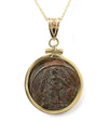 14k Gold Genuine Ancient Roman Coin Necklace (Constantine the Great; 330-333 A.D.)