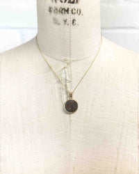 14k Gold Genuine Ancient Roman Coin Necklace (Crispus; 316-326 A.D.)