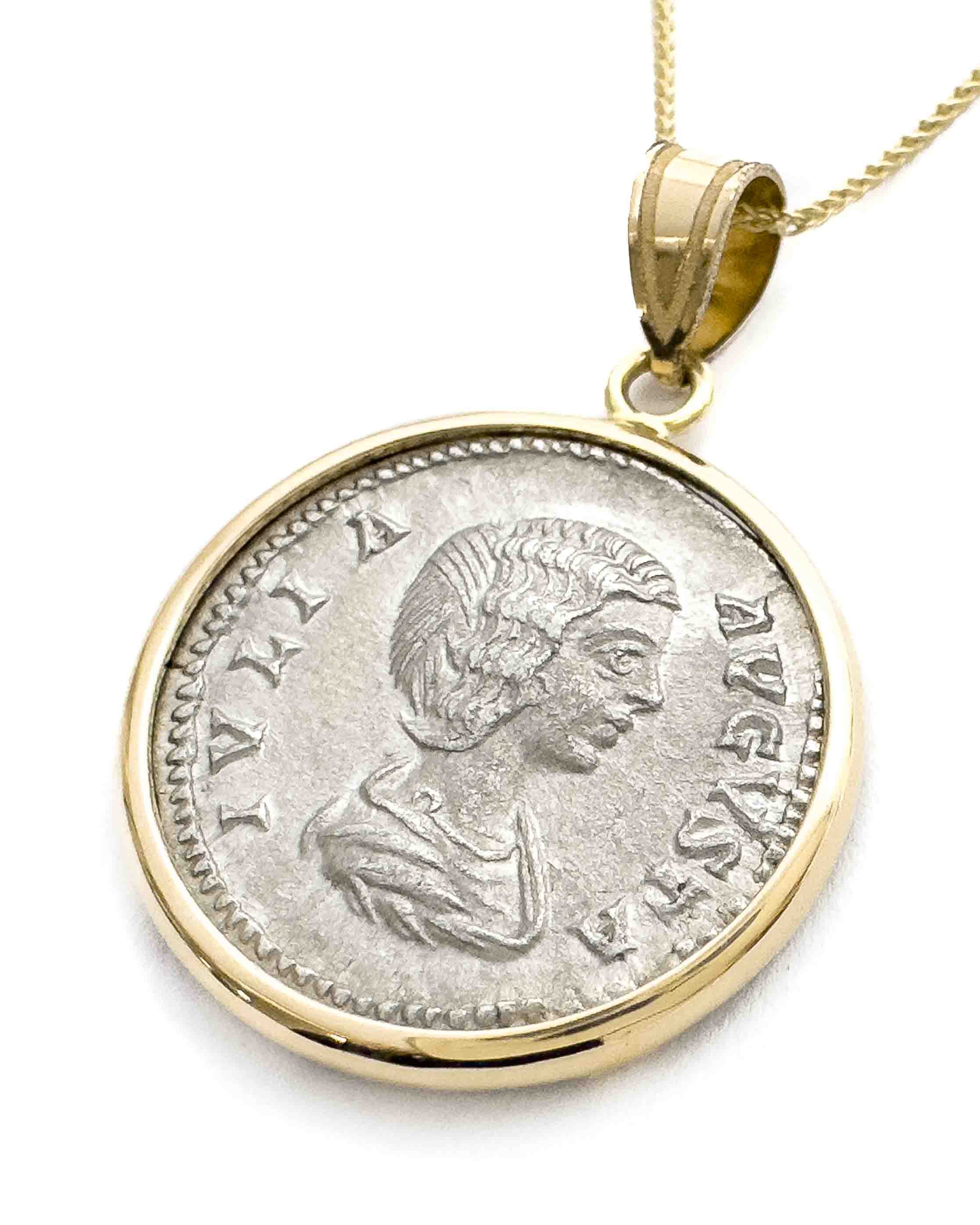 Vintage JULIA DOMNA 18k Rose & White Gold Diamond Medallion Pendant $5500  Retail